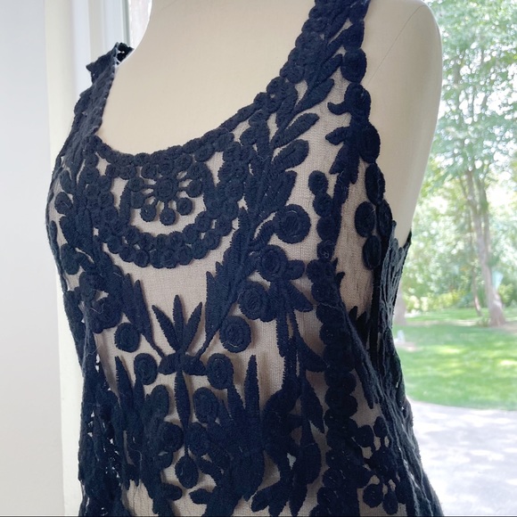 Painted Threads Black Damask Tank Top - Picture 3 of 5